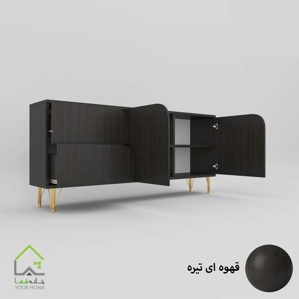 دراور درب کمدی پایه فلزی مدرن